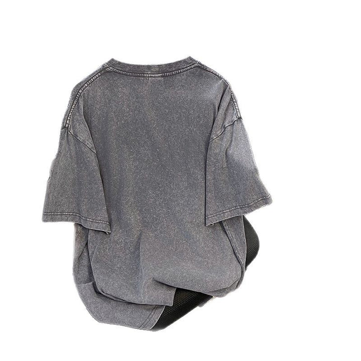 Dame Oversized T-shirt med kreativt hjerte-motiv og afslappet skrifttype Stilla