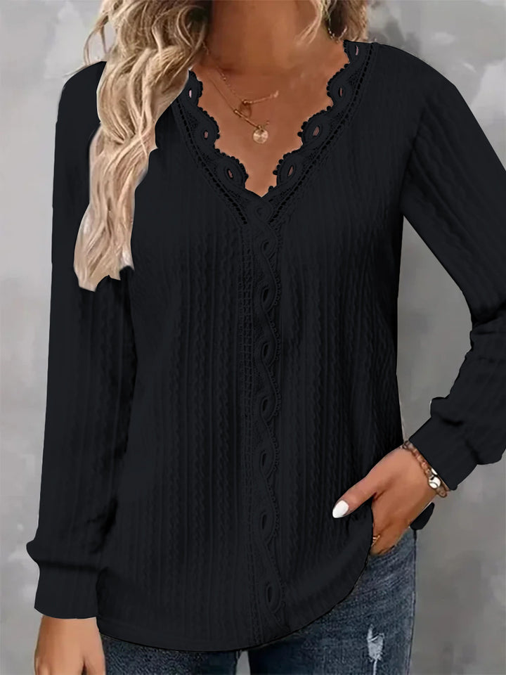 Dame Sweater med spidsstruktur Stilla