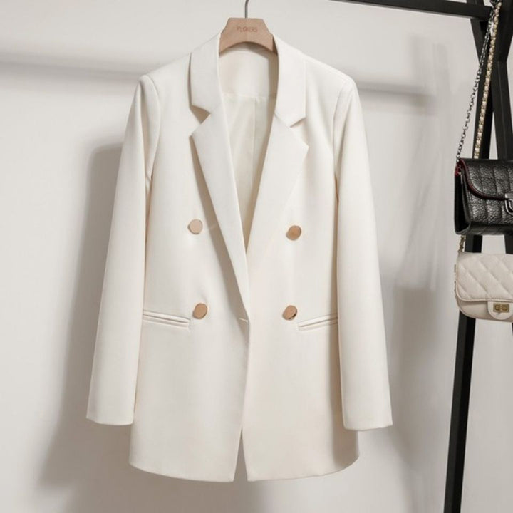 Kvinders elegante og moderne snit blazer med dobbelt knaplukning Stilla