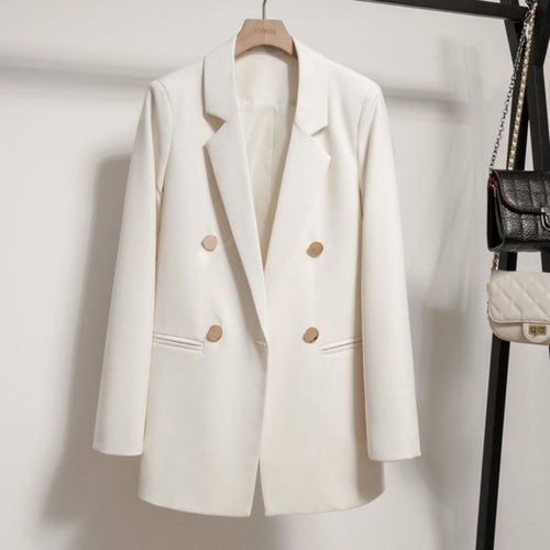 Kvinders elegante og moderne snit blazer med dobbelt knaplukning Stilla
