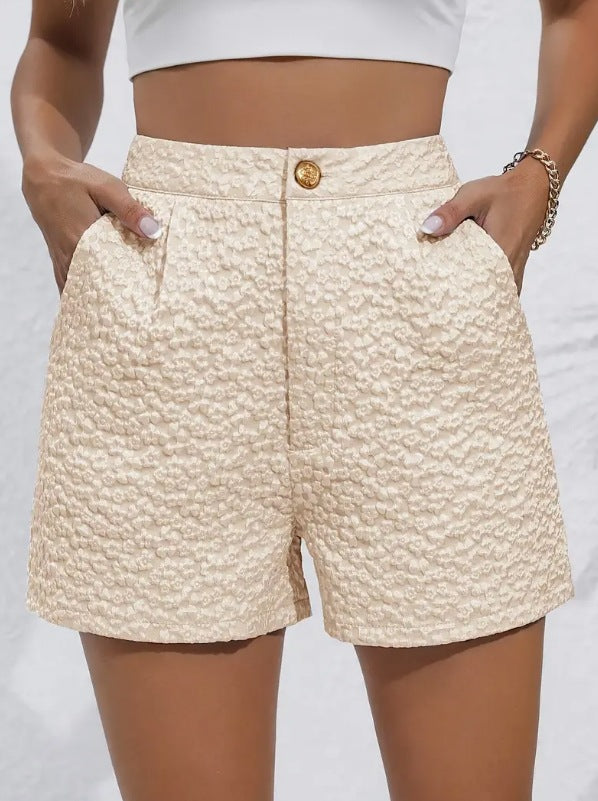 Dame shorts med struktureret stof Skovae