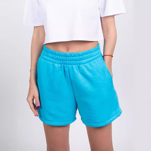 Dame fritidsshorts i blødt frotté med elastisk talje og praktiske sidelommer Stilla