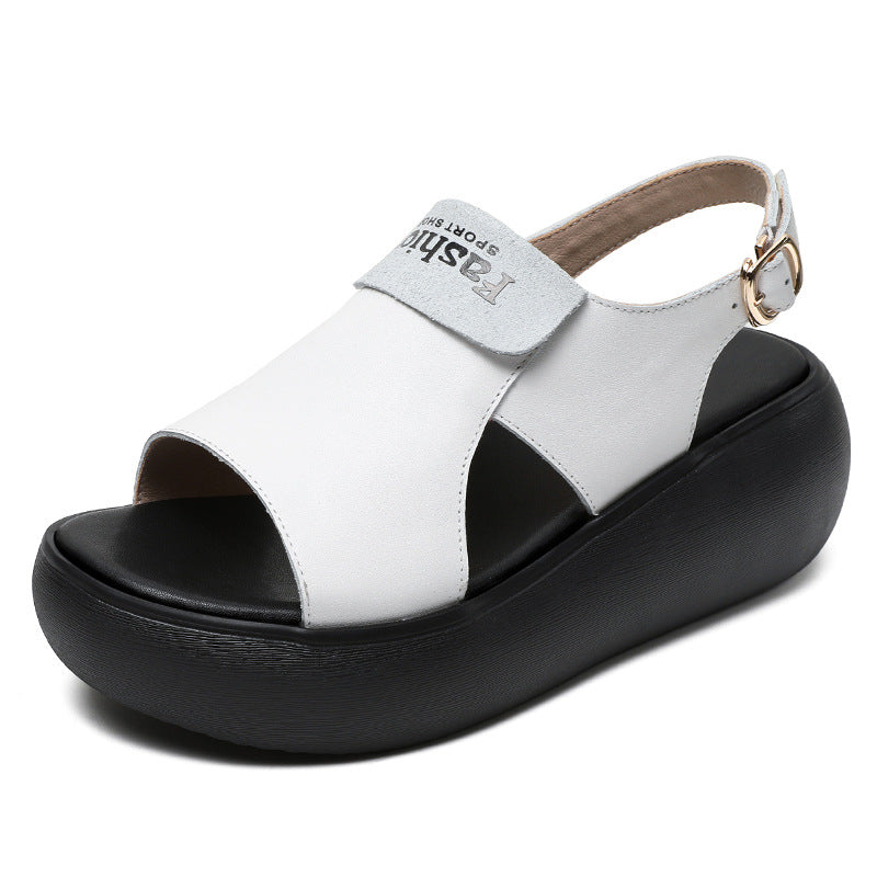 Dame platform rem sandaler med justerbar ankelrem Stilla