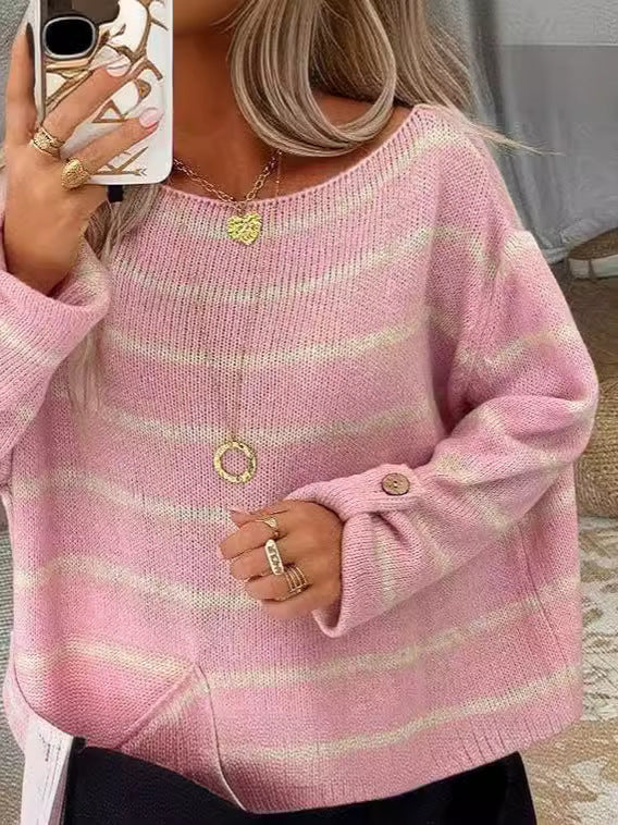 Stilla | Stribet Pullover med moderne design