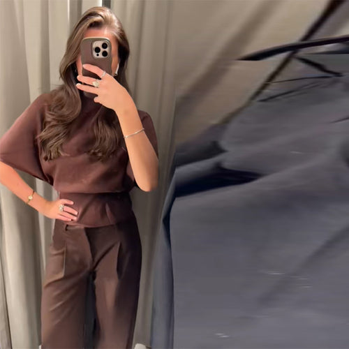 Dame elegant jumpsuit-sæt med raffineret pasform Skovae