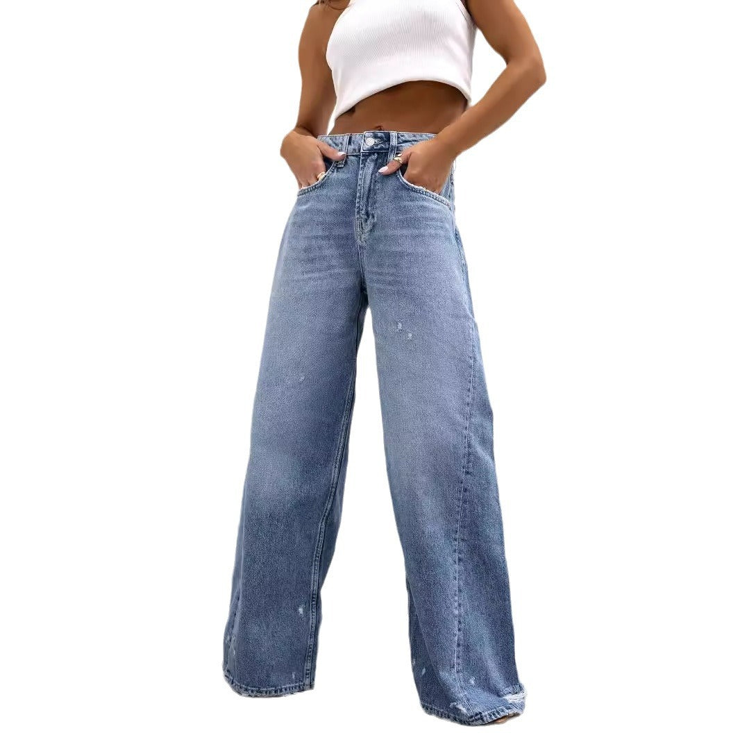 Damer Løst skårne jeans med afslappet vintage charme Stilla