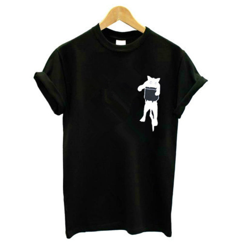 Dame Stilfuld T-Shirt med Kreativt Grafisk Design Stilla