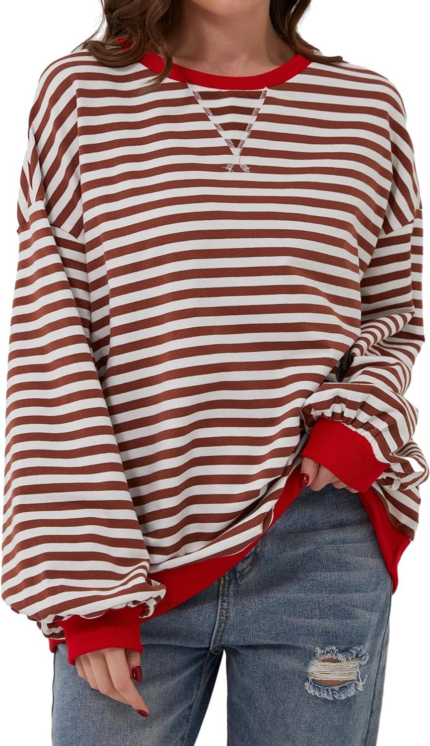 Stilla | Løs Og Bredstribet Pullover