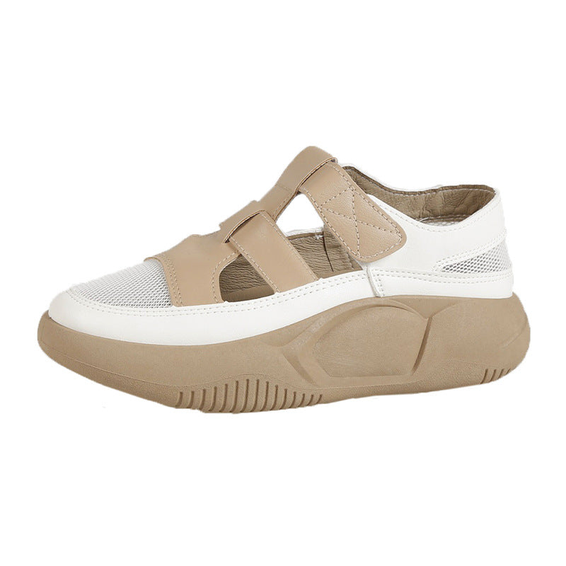 Dame fritids-sandaler med åndbar mesh-overflade og justerbar velcro Stilla