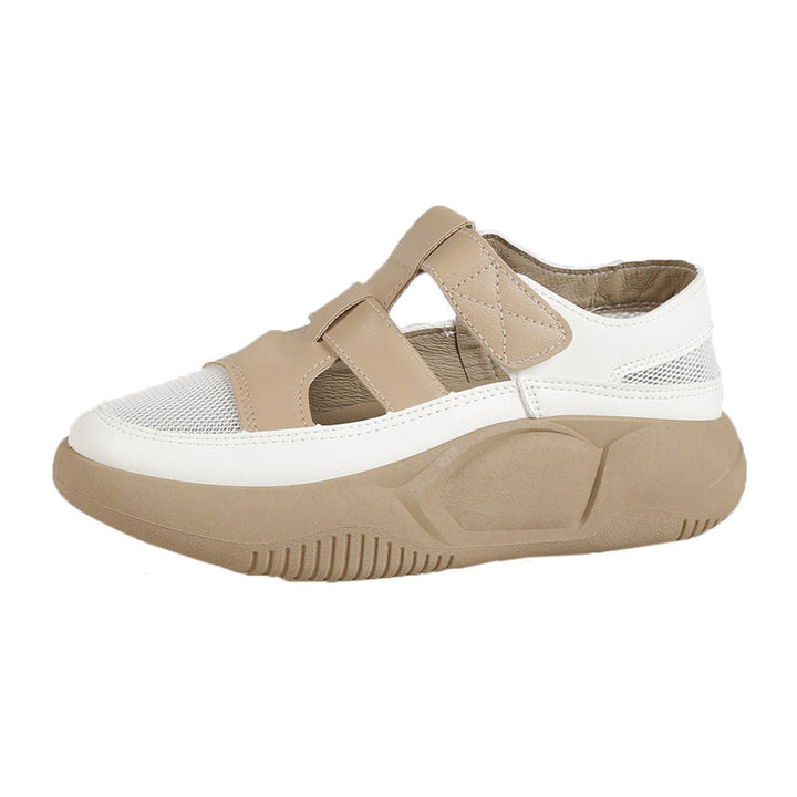 Dame fritids-sandaler med åndbar mesh-overflade og justerbar velcro Stilla