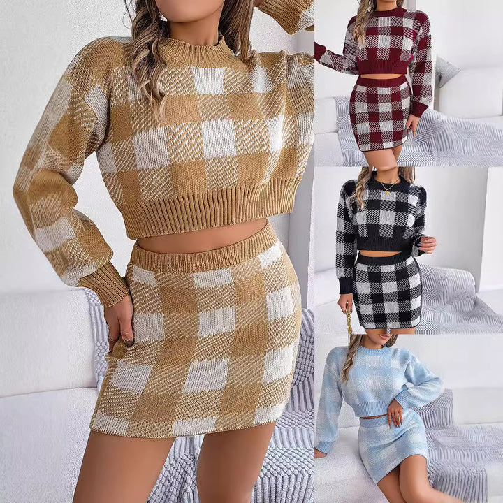 Dame Figurtilpasset Strikoutfit Stilla