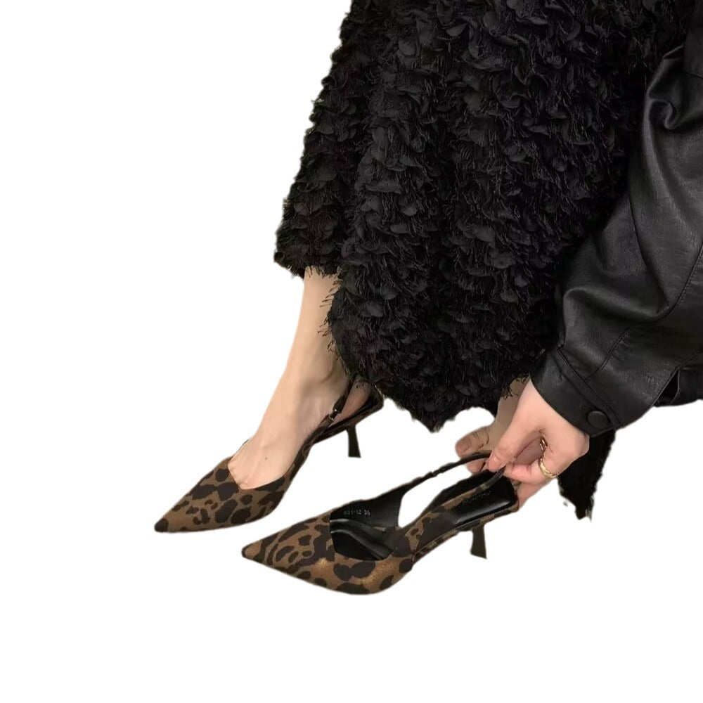 Dame spidse Slingback-hæle med rem-design Stilla