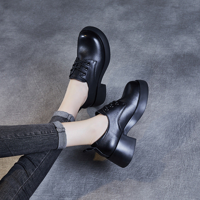 Dame Chunky kilehæle snørebånd Oxfords med dekorativ detalje Stilla