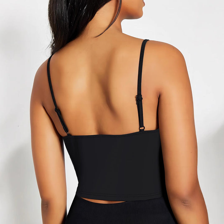 Dame Crop-Top med kreativt hjerte-design Skovae