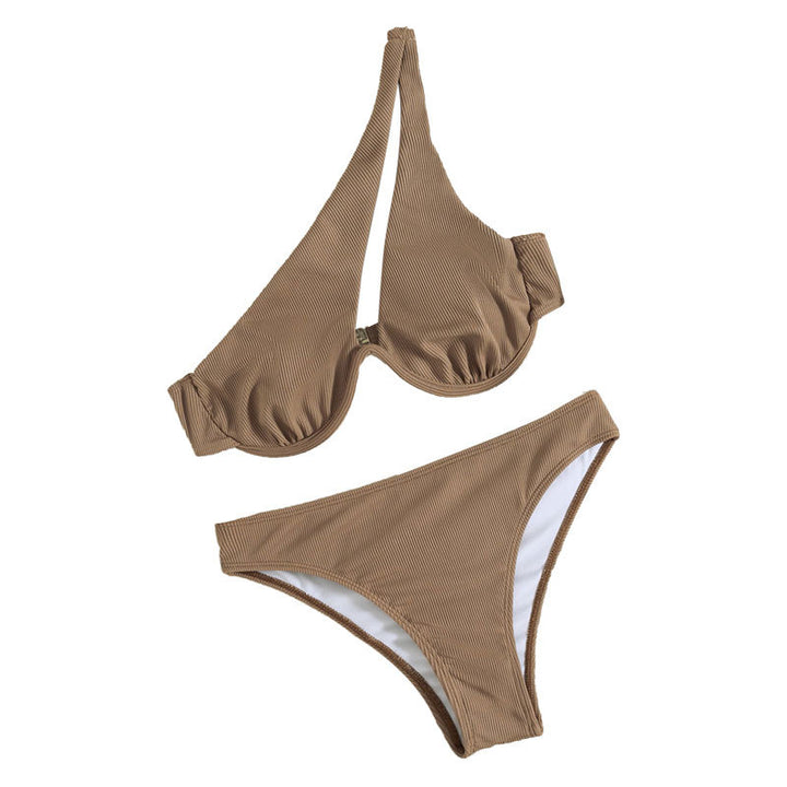 Dame bikini-sæt med kontureret top og højt skåret buks Stilla