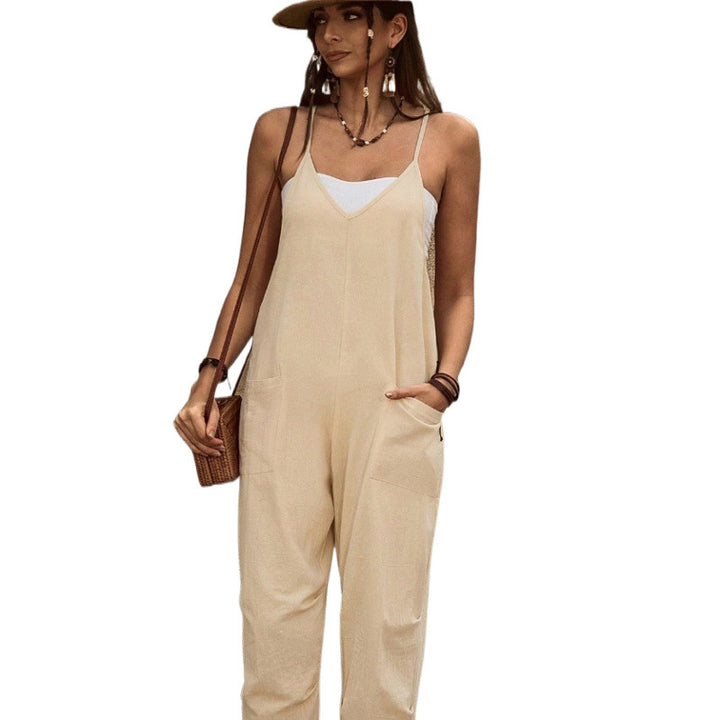 Dame Relaxed Fit Justerbare Stropper Overall Stilla