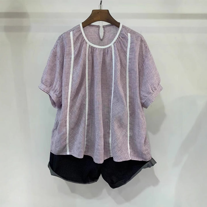 Dame Relaxed Fit Ternet Bluse Stilla