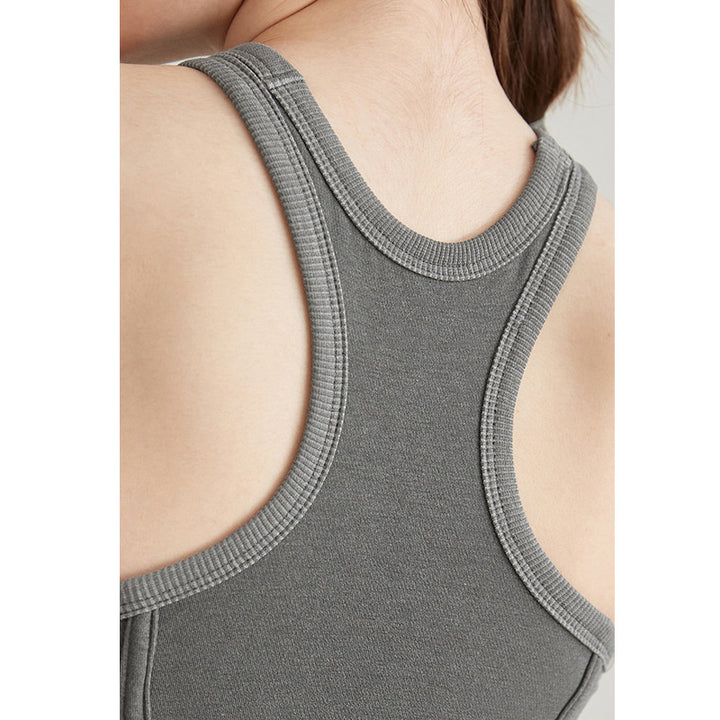 Dame sporty High-Neck Crop Top med innovativ pasform Stilla