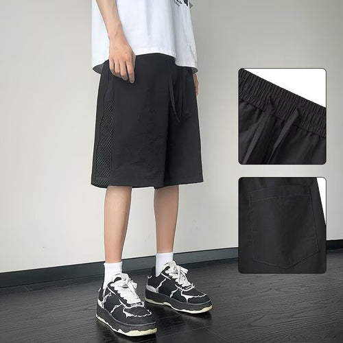 Herrer Sports Shorts med åndbare indsatser og elastisk hals Stilla