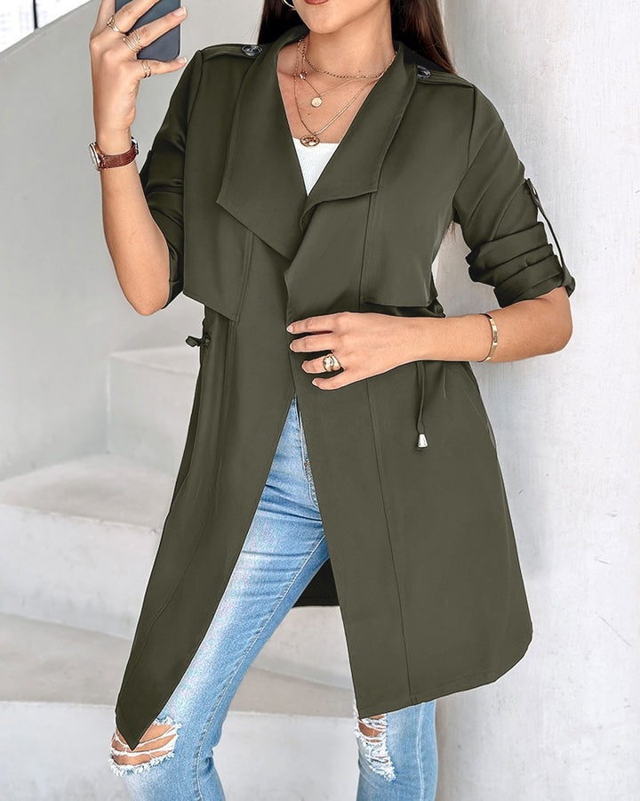 Dame casual trenchcoat med praktisk bælte og moderne snit Stilla