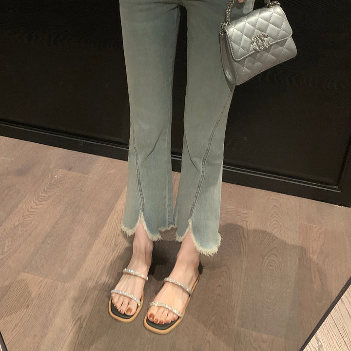 Damers elegante strass slide sandaler Stilla