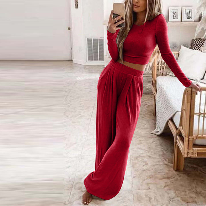Damer Løst skåret Loungewear-sæt med lange ærmer og elastisk talje Stilla