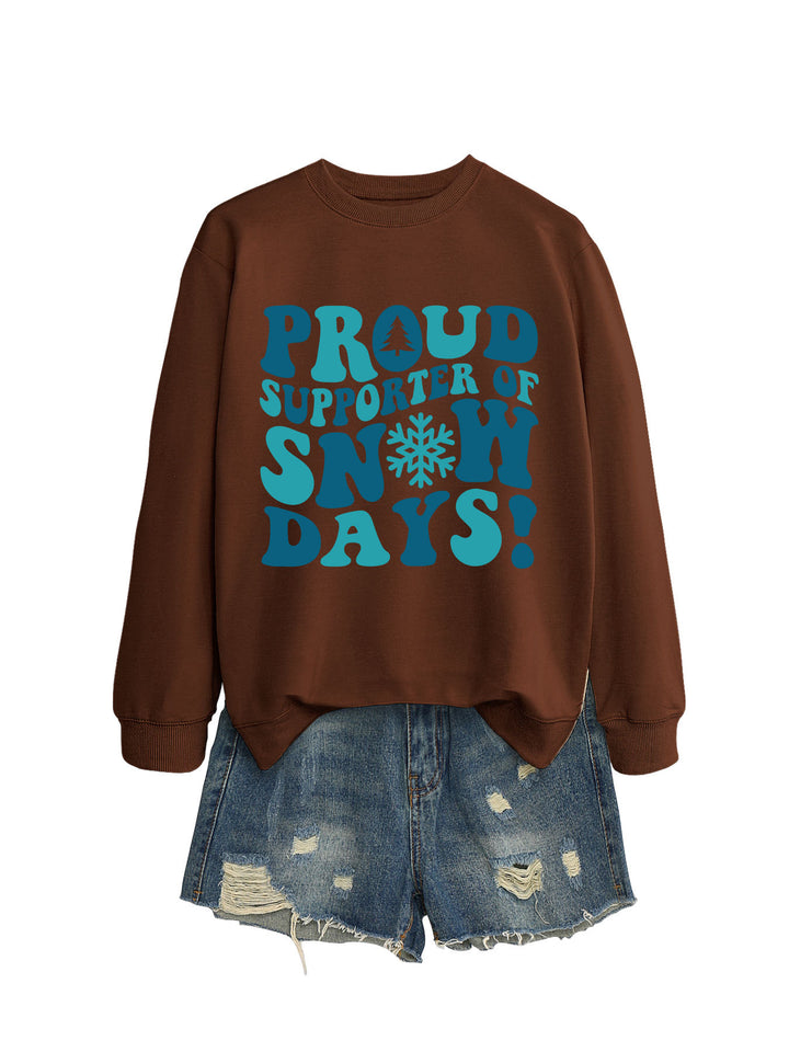 Kvinders sweatshirt med kreativt print og afslappet snit Stilla