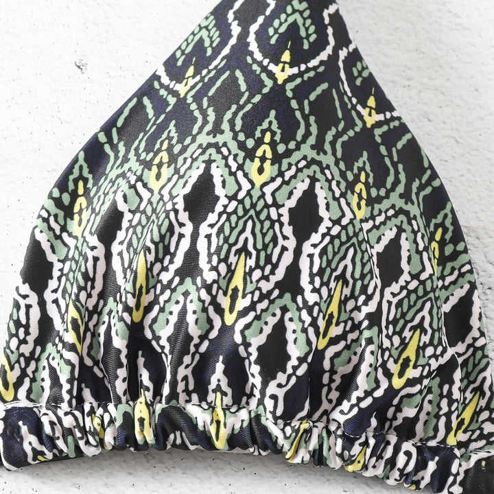 Dame triangel-bikini med legende knude-design Skovae