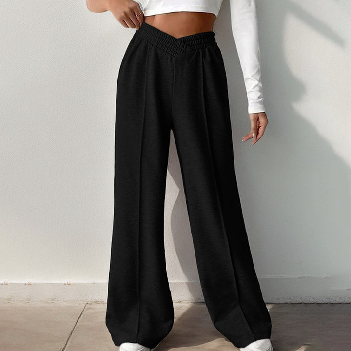 Dame sweatpants i afslappet palazzo stil med elastisk talje Stilla