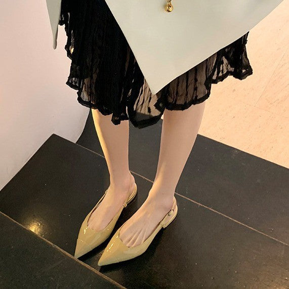 Dame spidse slingback ballerinaer med justerbar rem Stilla