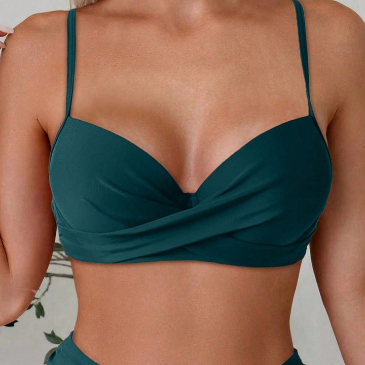 Dame bikini-sæt med polstret top og dekorativ stjerne-detail Skovae