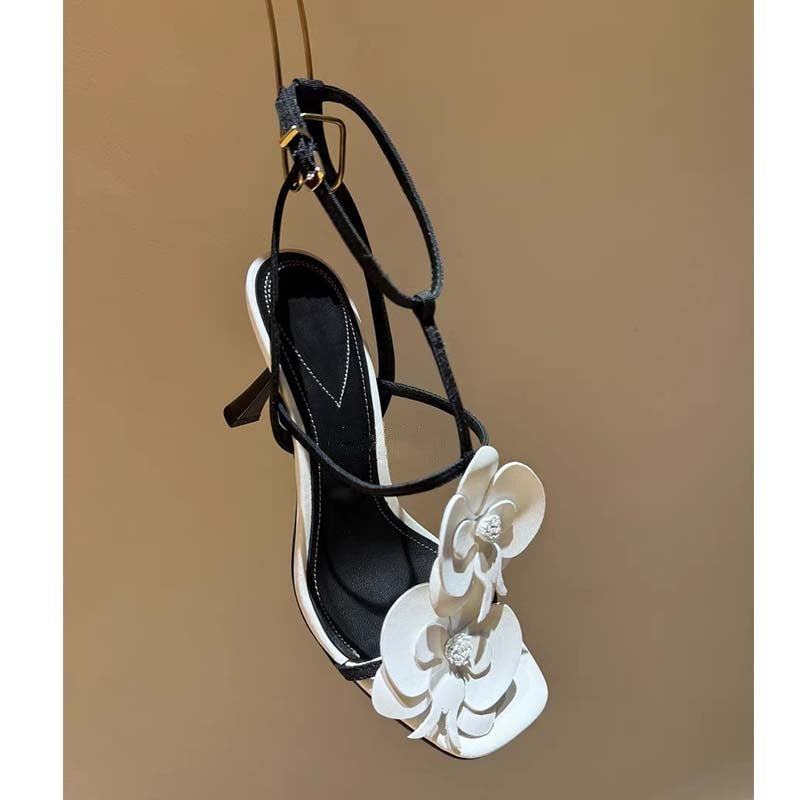 Femme Floral Pyntet Rem Sandaler Stilla