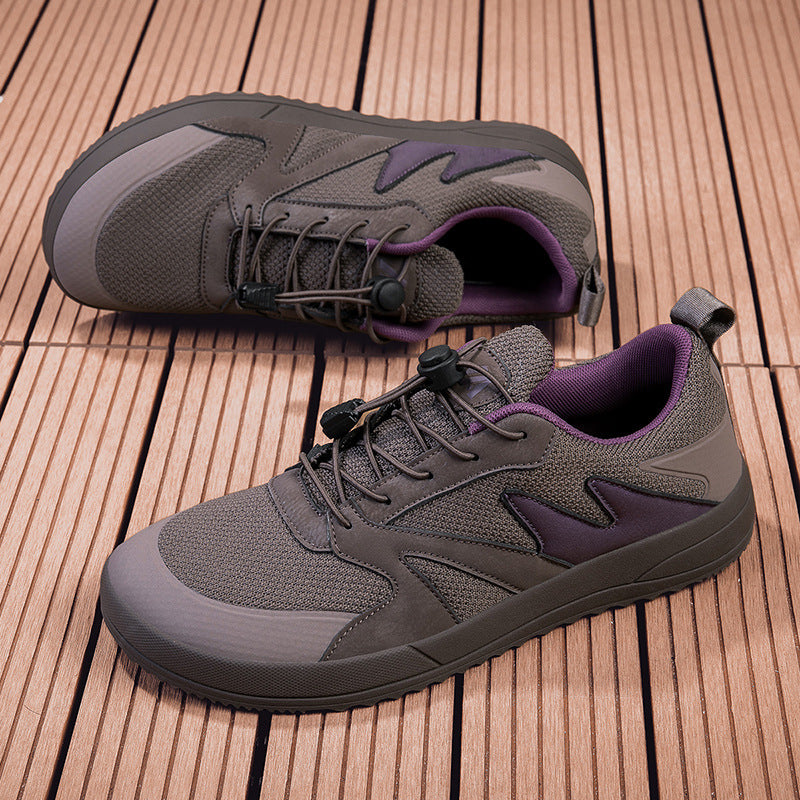 Herrer Lettere Outdoor-Sneakers med Innovativt Hurtigt snorsystem Stilla