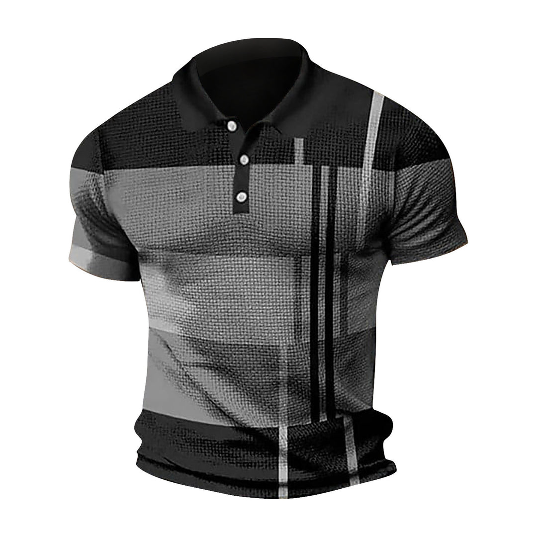 Herrer polo t-shirt med moderne grafisk design og åndbare egenskaber Stilla