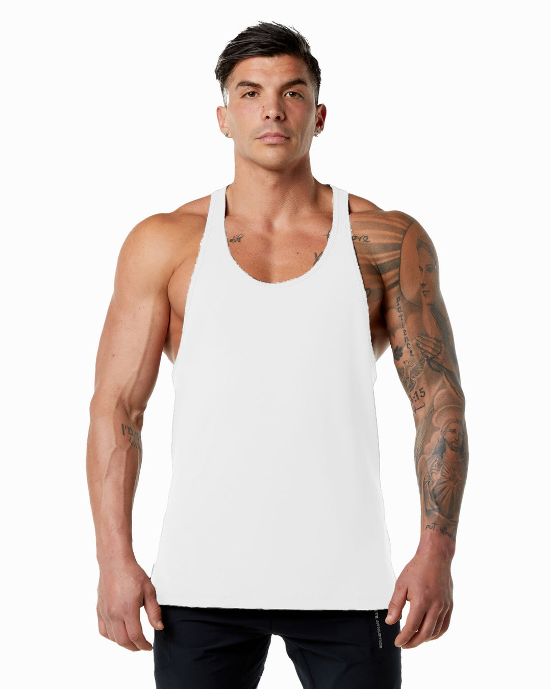 Herrer fantastisk fitness-træning tanktop med racerback-design og svedtransporterende materiale Stilla