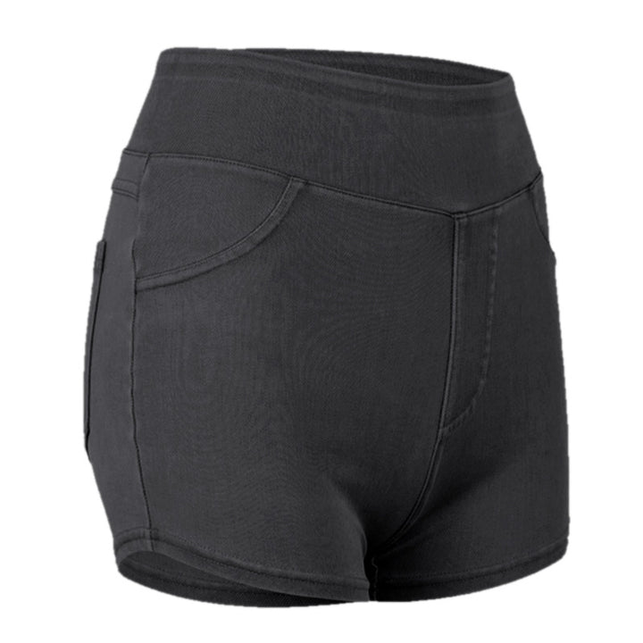 Dame jeans-shorts med figursyet snit og høj talje Stilla