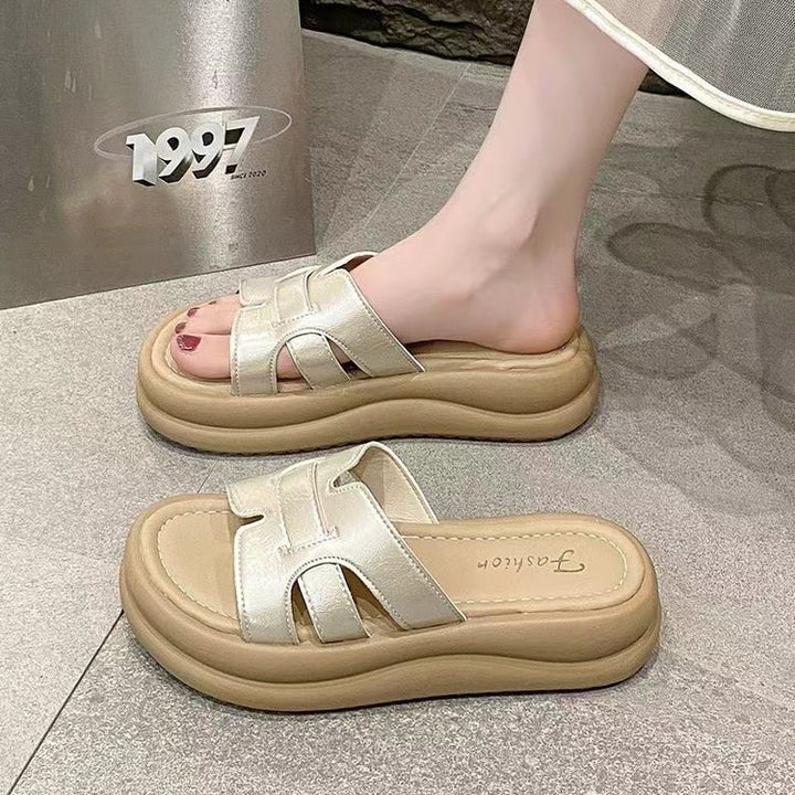 Dame komfort-sandaler med moderne knude-design og ergonomisk dæmpning Stilla