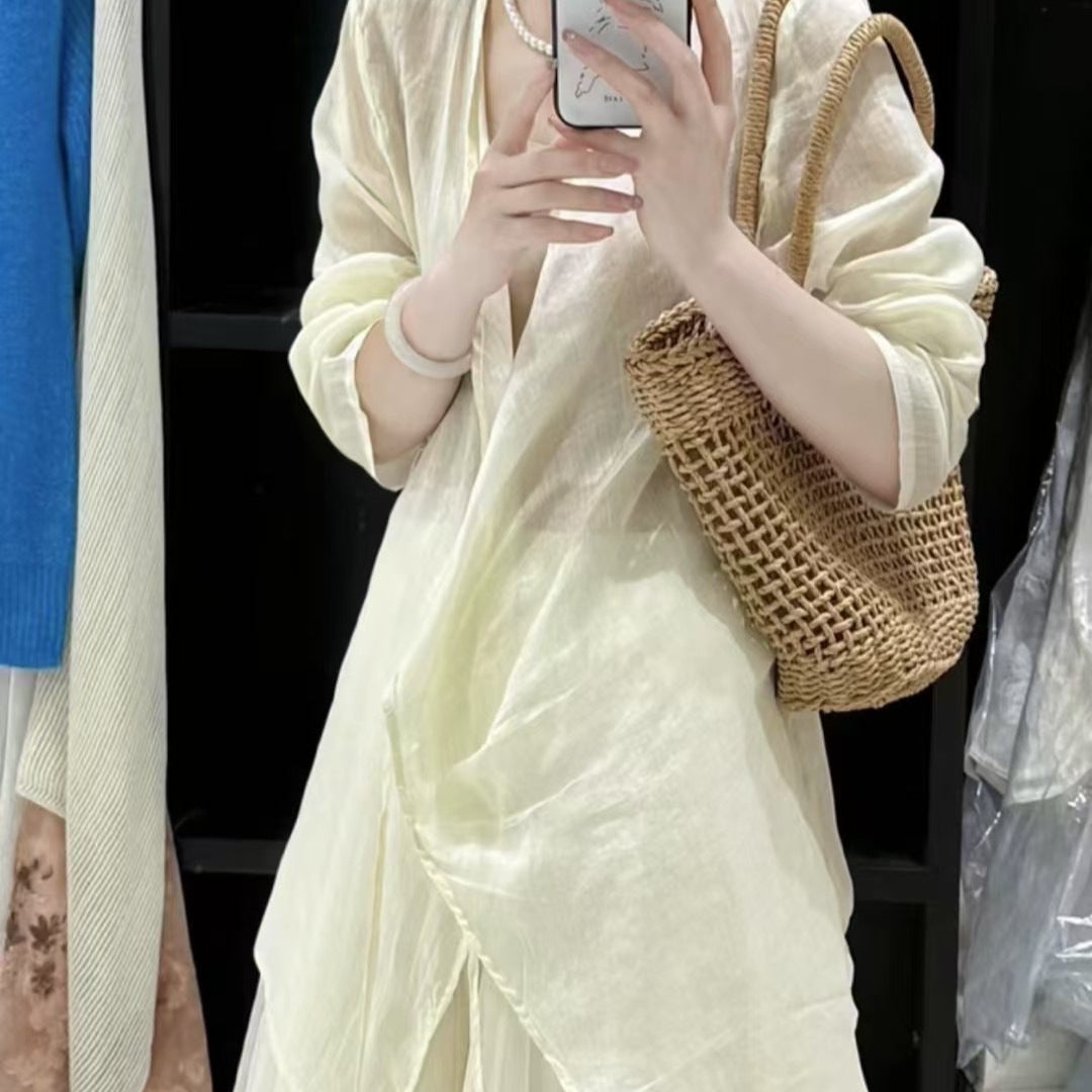 Femme Relaxed Fit Lagdelt Wrap Bluse Stilla
