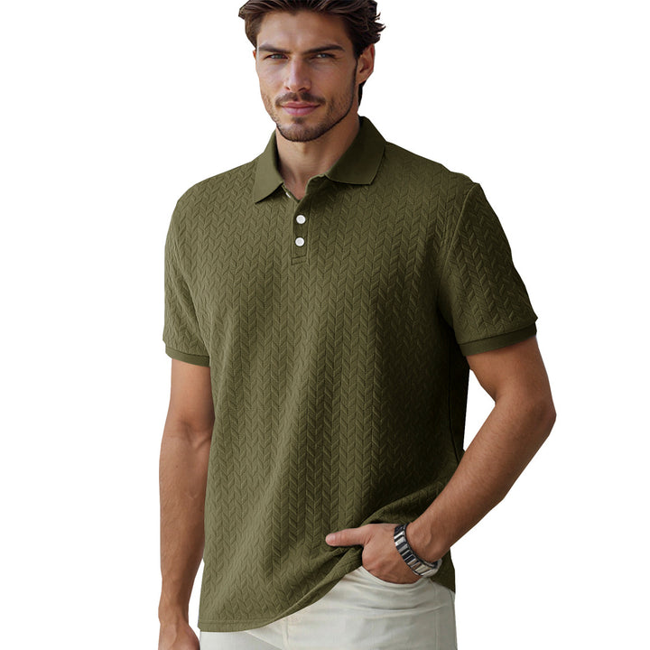 Herre polo skjorte med struktureret design og høj kvalitet krave Stilla