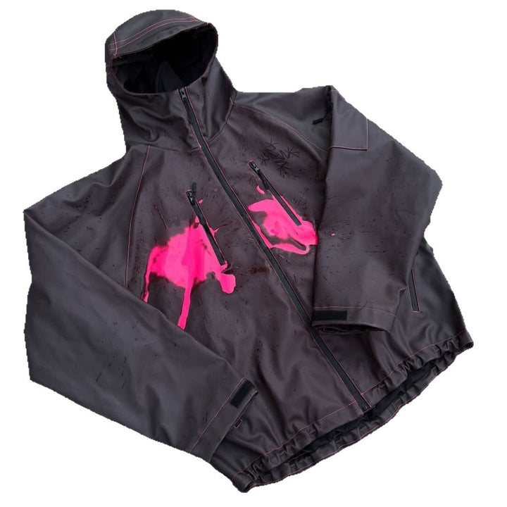 Kvinders sporty all-vejr jakke med stilfuldt grafisk print Stilla