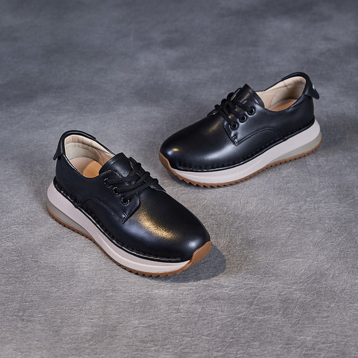 Dame fritids lædersneakers med støttende sål Stilla