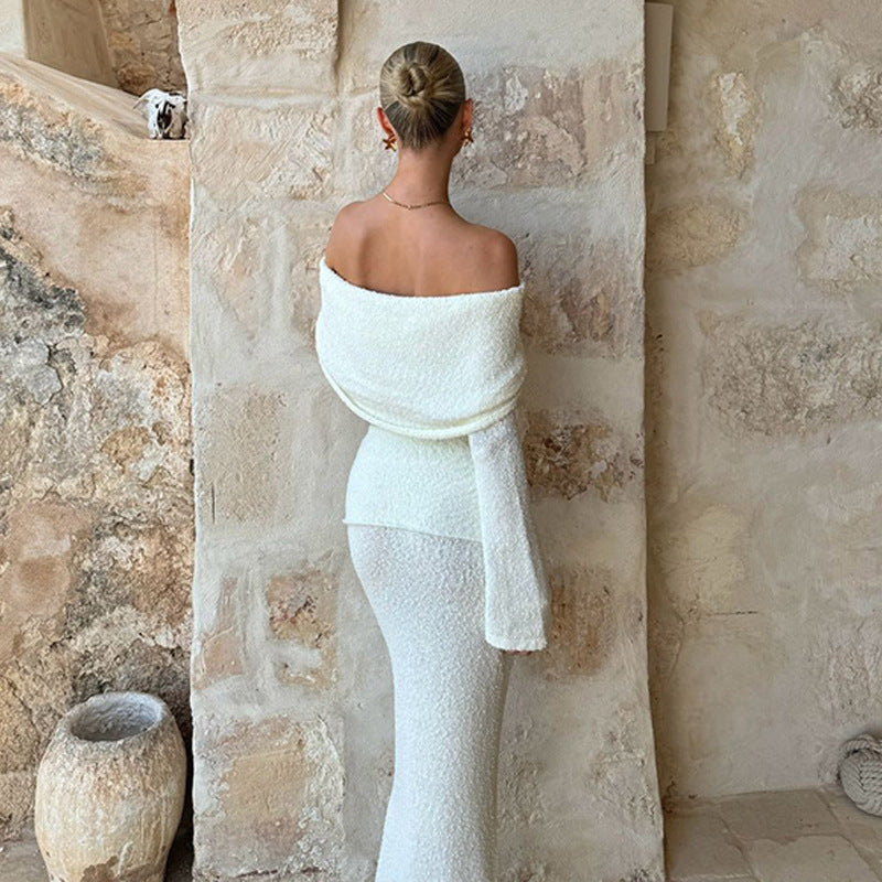 Dame Off-Shoulder GraviditetsSæt Stilla