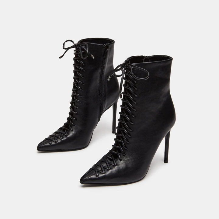 Femme Højhælede Snøre-Jeans-Ankelstøvler Stilla