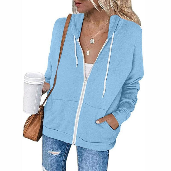 Kvinders afslappede zip-up hoodie med praktiske lommer Stilla