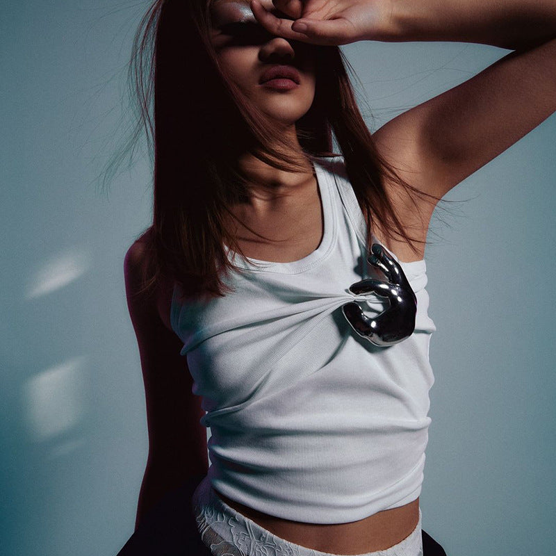 Kvinder Grafik Sport Crop Top Stilla