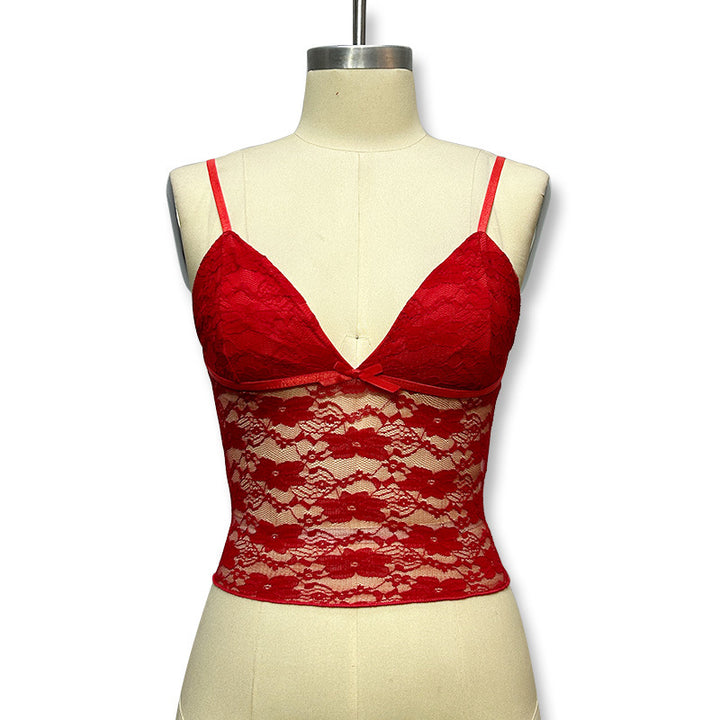 Dame blonde cami med justerbare stropper Skovae