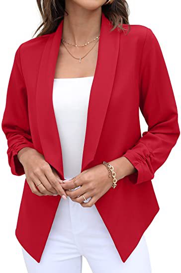 Dame trendy og elegant blazer med asymmetrisk skæring Stilla