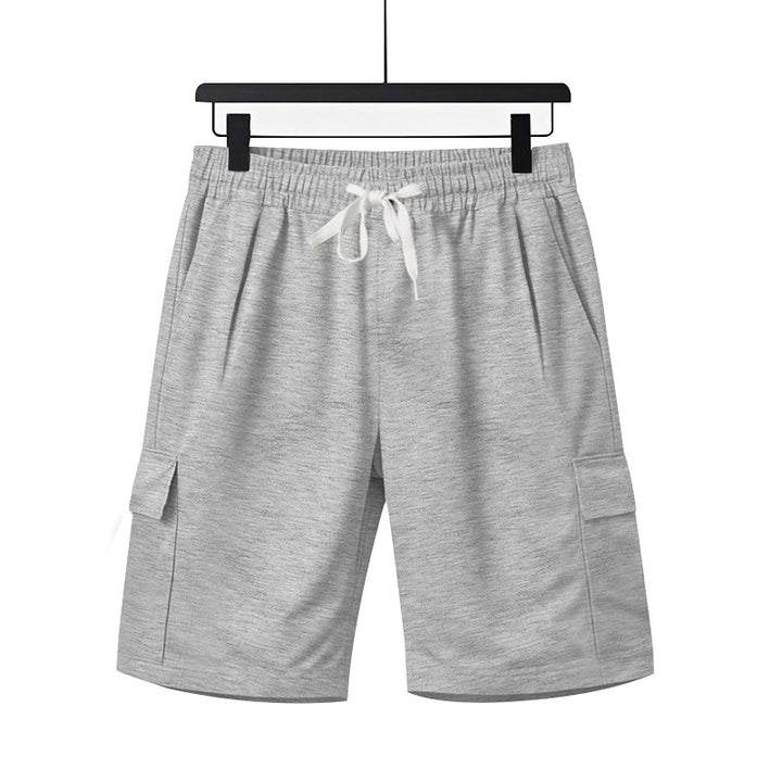 Herrer mode Cargo-shorts med elastisk talje og praktiske sidelommer Stilla