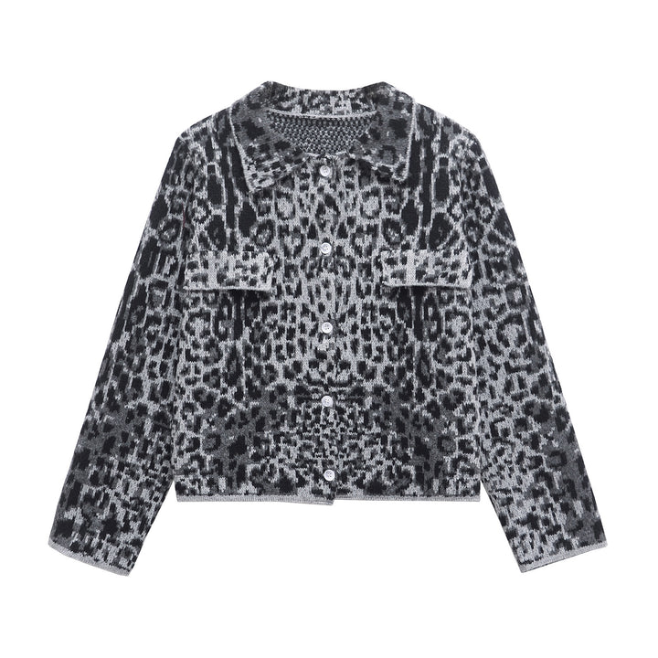 Femme Stilfuld Leopard Print Cardigan Stilla