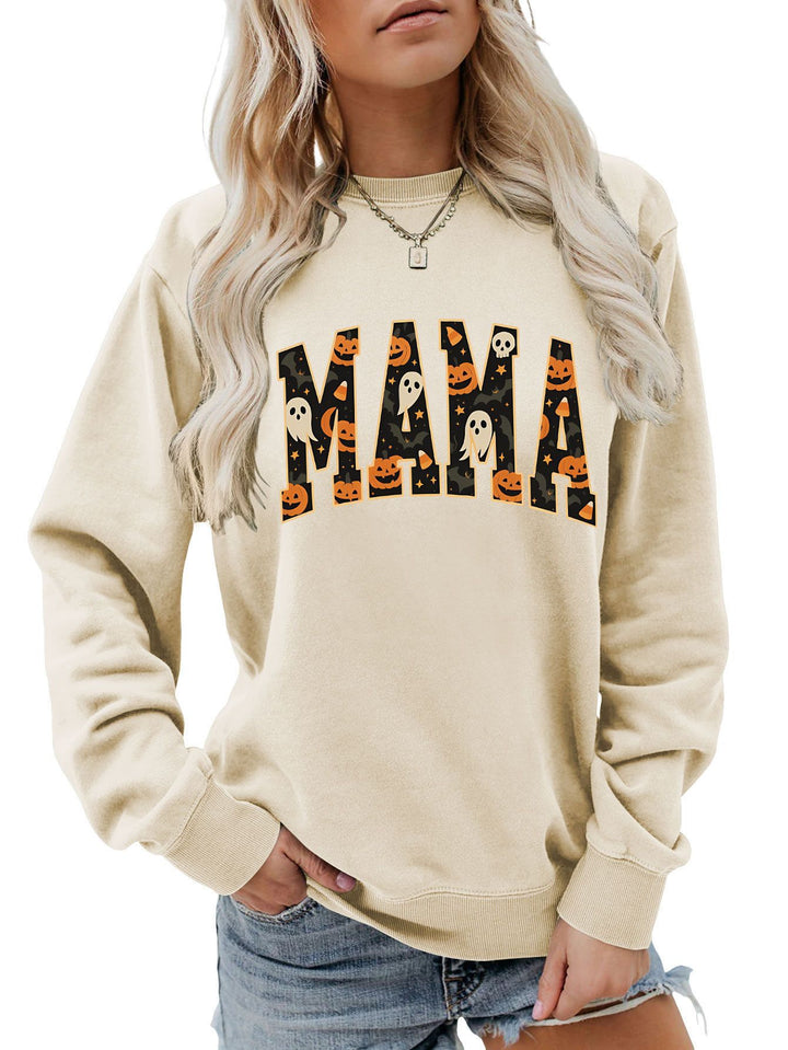 Kvinders sweatshirt med sjov Halloween design og behagelig pasform Stilla